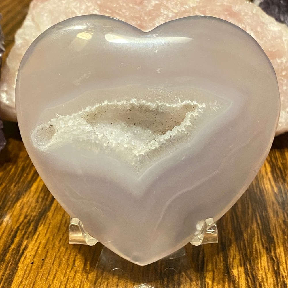 💜 Druzy Agate Heart 💜